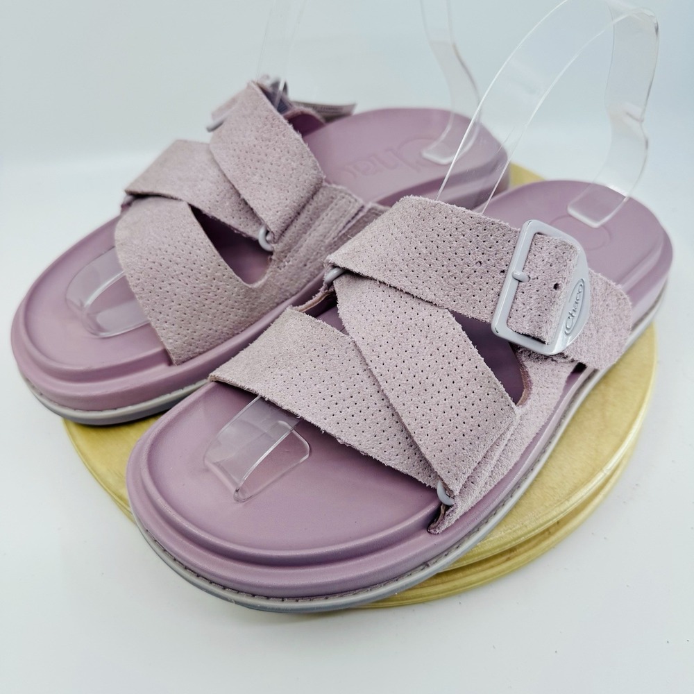 NEW Chaco Townes Suede Slide Sandals Women's 7 Rose Quartz JCH109844Z Shoes